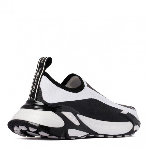 White and Black Fast Sneakers.