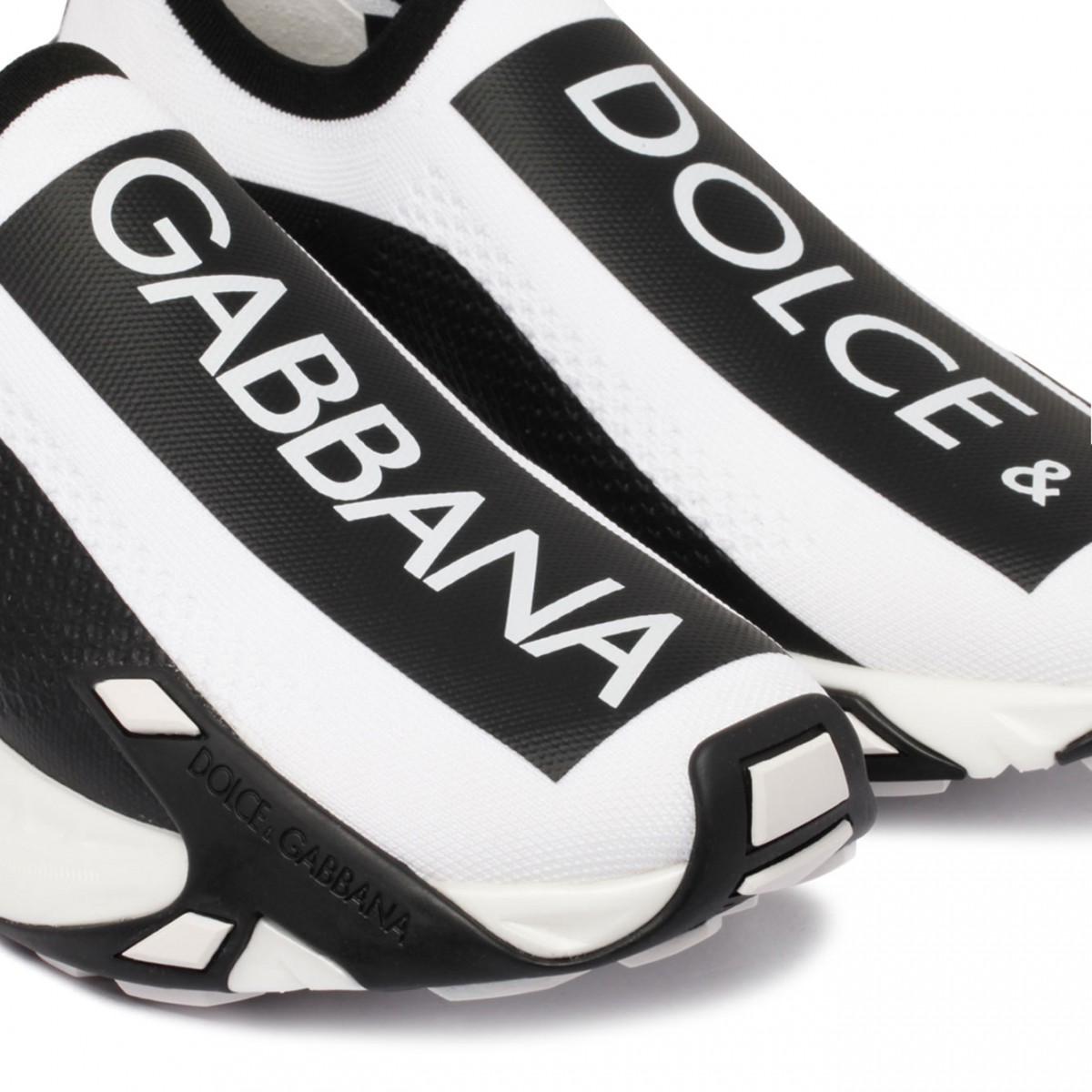 White and Black Fast Sneakers.