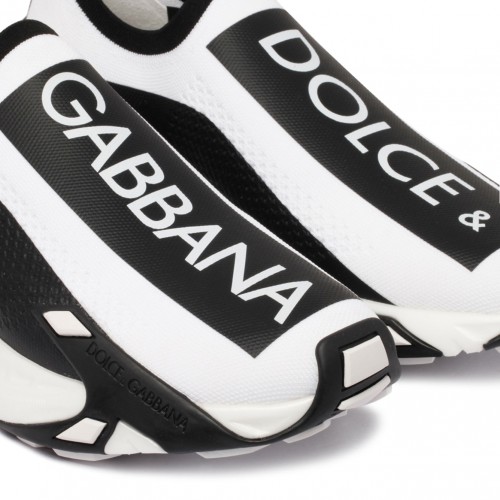 White and Black Fast Sneakers.