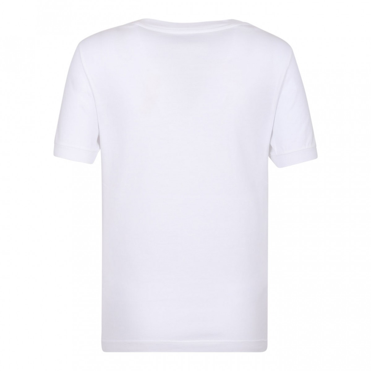 White Logo Embroidered T-Shirt