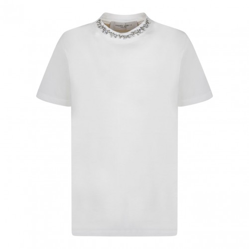 White Crystals Details T-Shirt