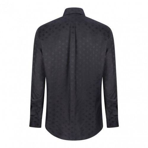 Black Monogram Silk Shirt 2