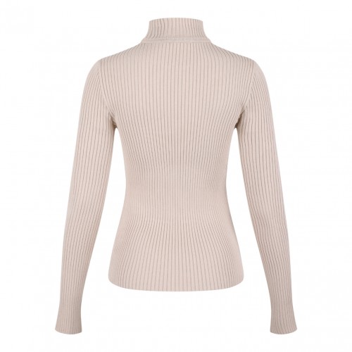 Sand Beige Reedition Rib Knit Sweater 2