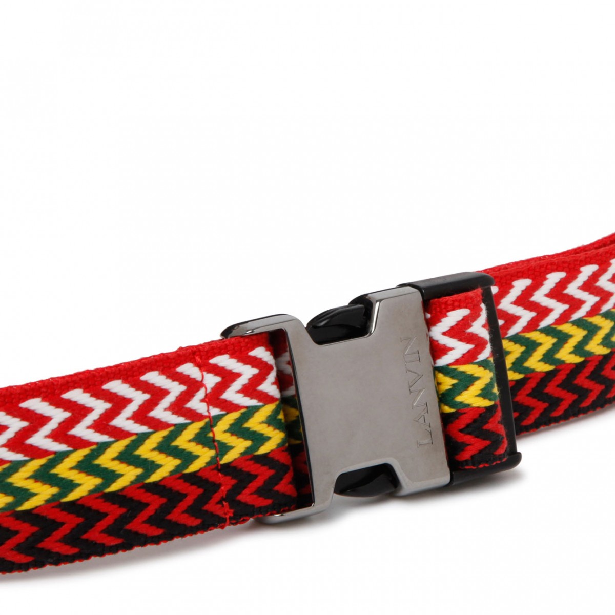 Black Chevron Woven Pattern Messenger Bag