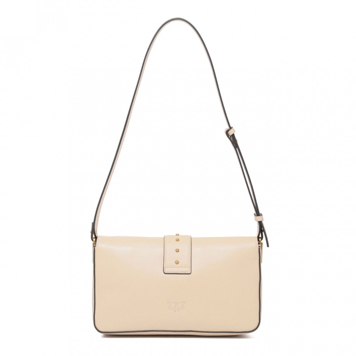 Beige Love Birds Shoulder Bag
