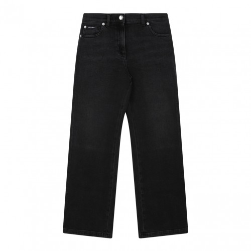 Black Logo Plaque Jeans