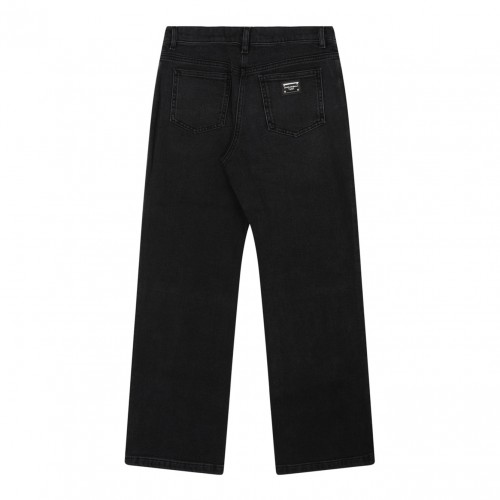 Black Logo Plaque Jeans