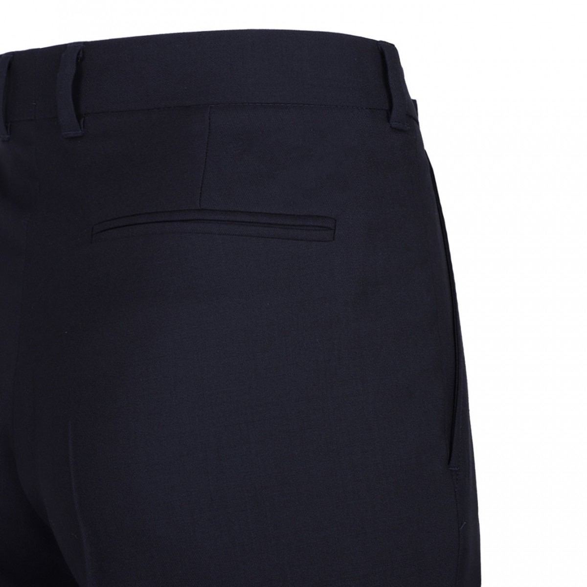 Navy Blue Straight Leg Trousers
