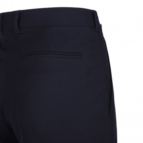 Navy Blue Straight Leg Trousers