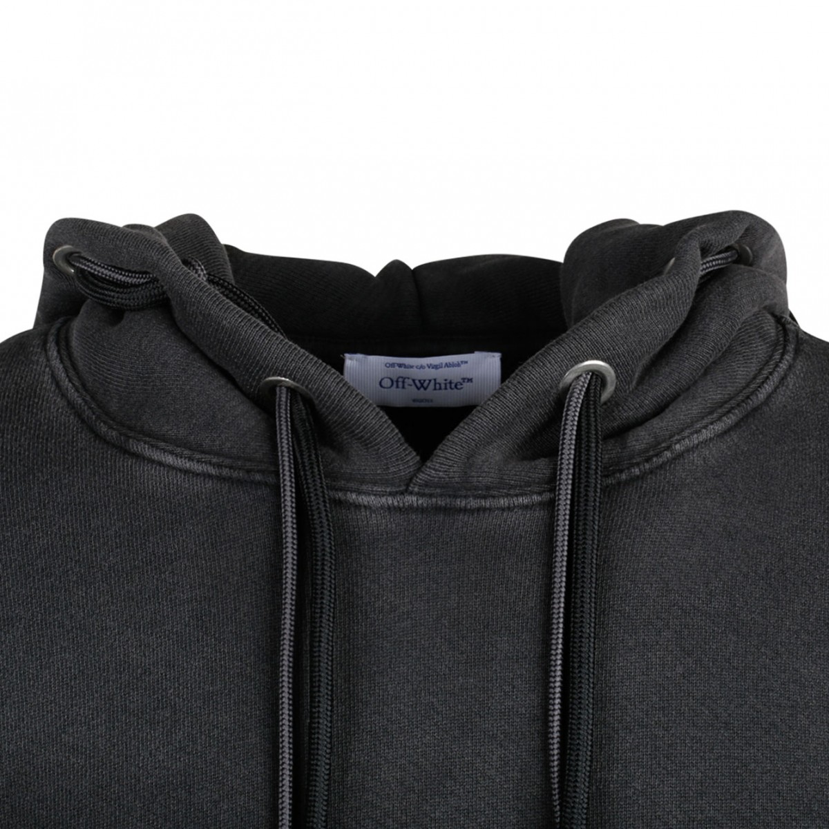 Black and Multicolour Cotton Digit Bacchus Hoodie