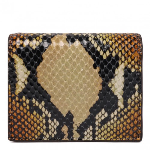 Snake Print Leather Wallet 2