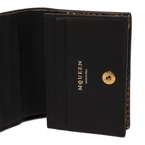 Snake Print Leather Wallet