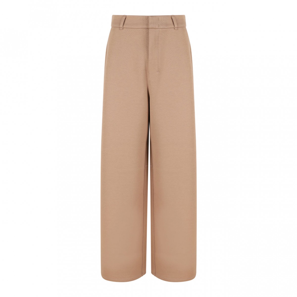 Camel Brown Jersey Trousers