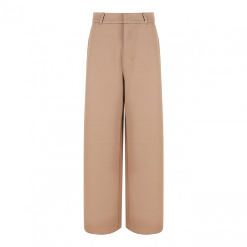Camel Brown Jersey Trousers