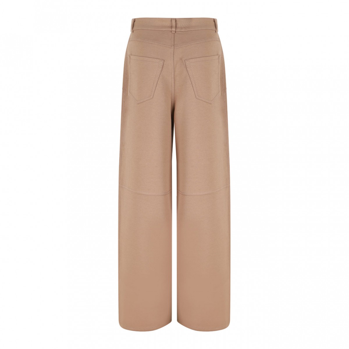 Camel Brown Jersey Trousers