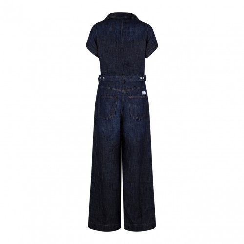 Navy Blue Denim Jumpsuit 2