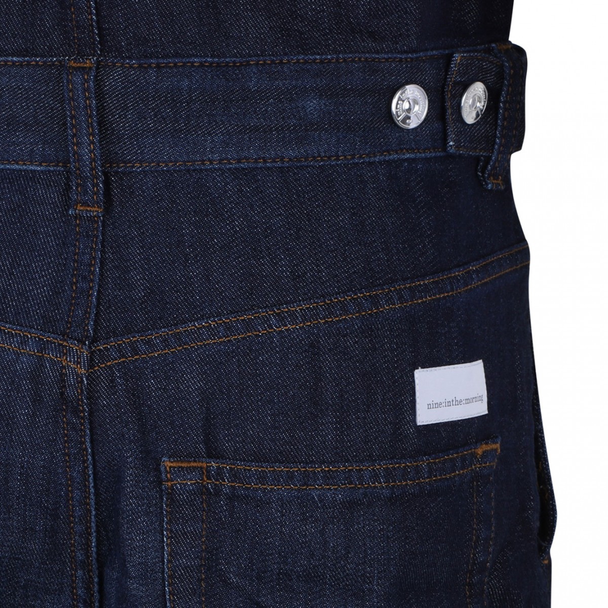 Navy Blue Denim Jumpsuit