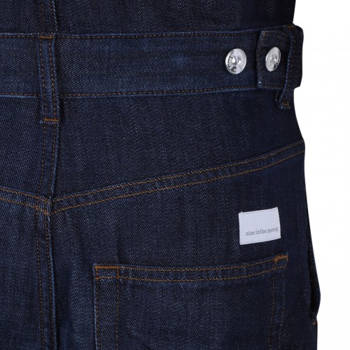 Navy Blue Denim Jumpsuit