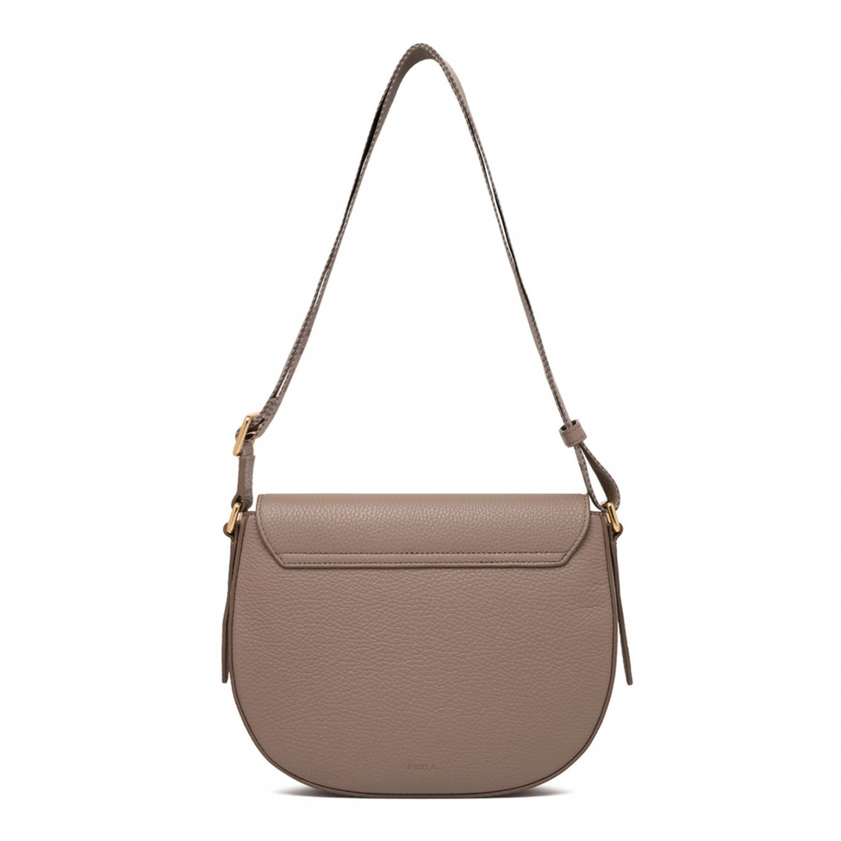 Grey Lotus Crossbody Bag