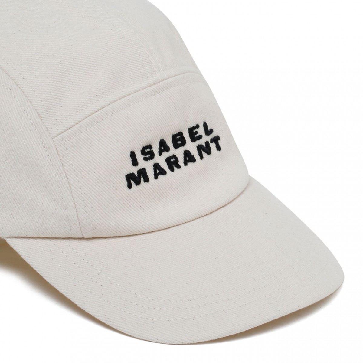 Ecru and Black Tedji Logo Cap