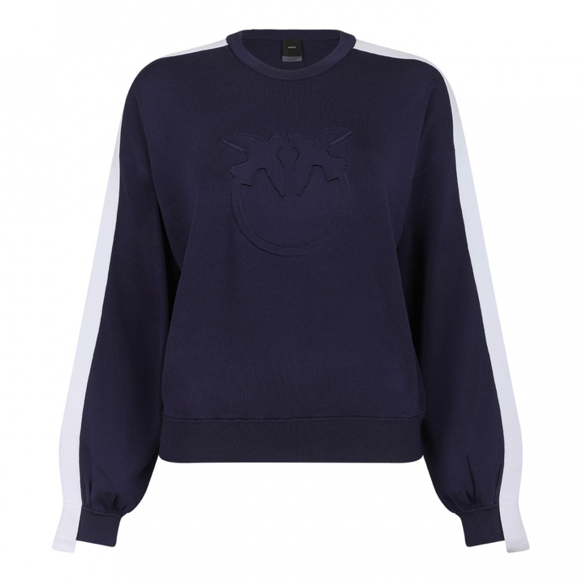 Navy Blue Logo Embossed Sweater