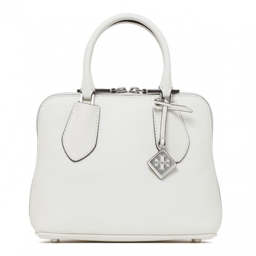 White Mini Pebbled Swing Bag