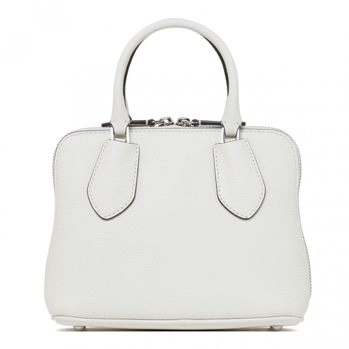 White Mini Pebbled Swing Bag