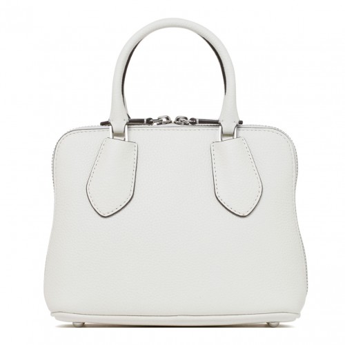 White Mini Pebbled Swing Bag