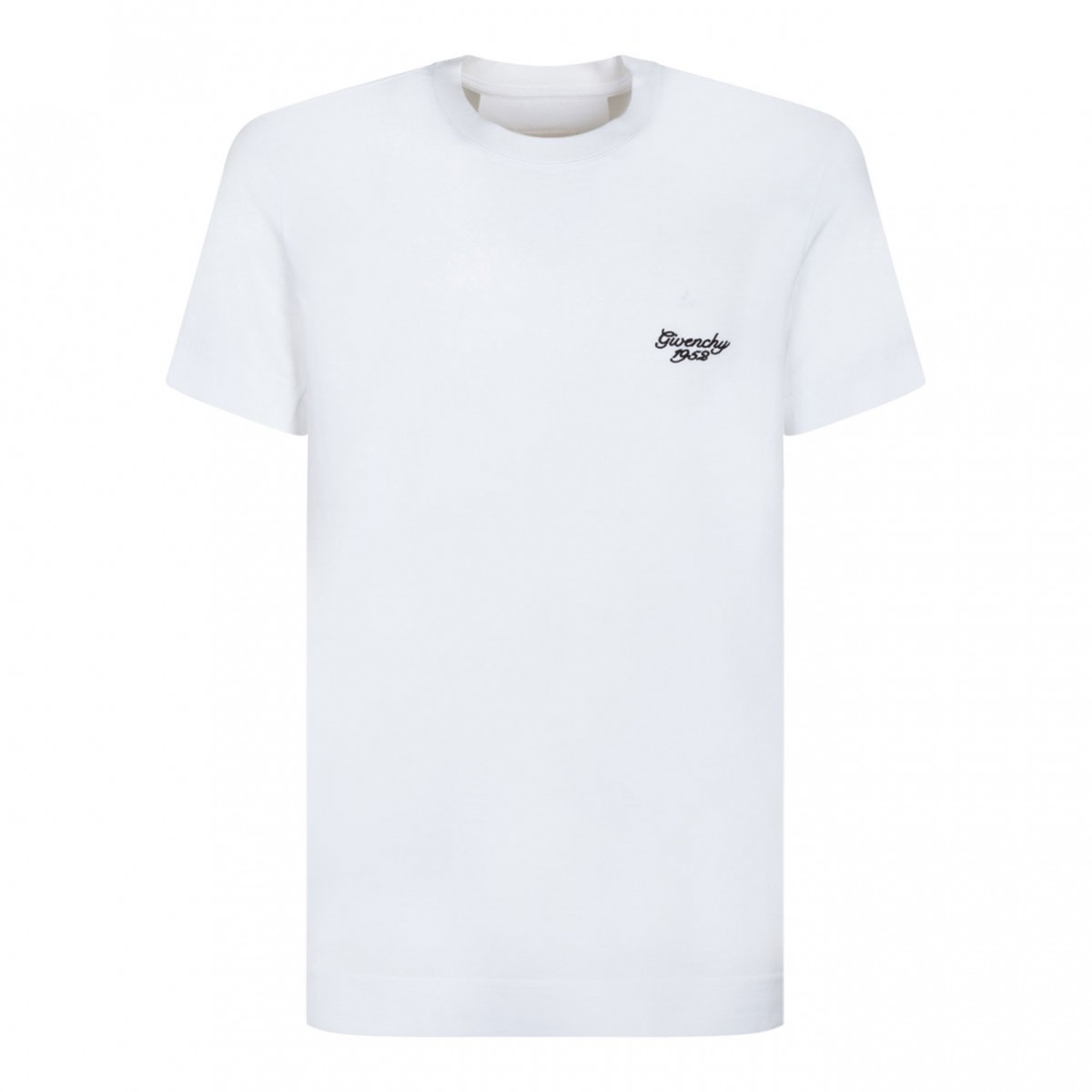 White Logo Print T-Shirt