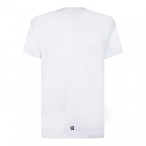 White Logo Print T-Shirt 2