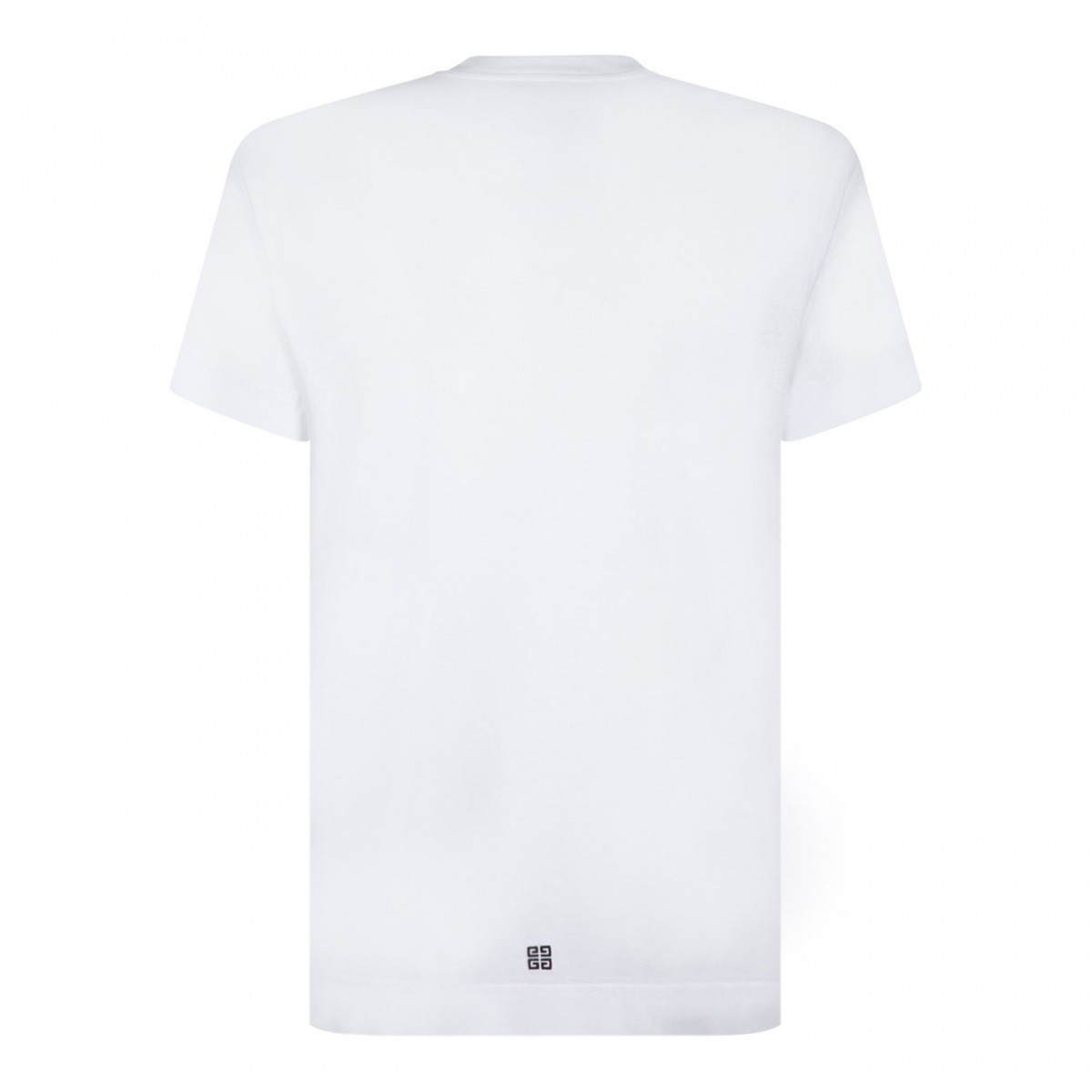 White Logo Print T-Shirt
