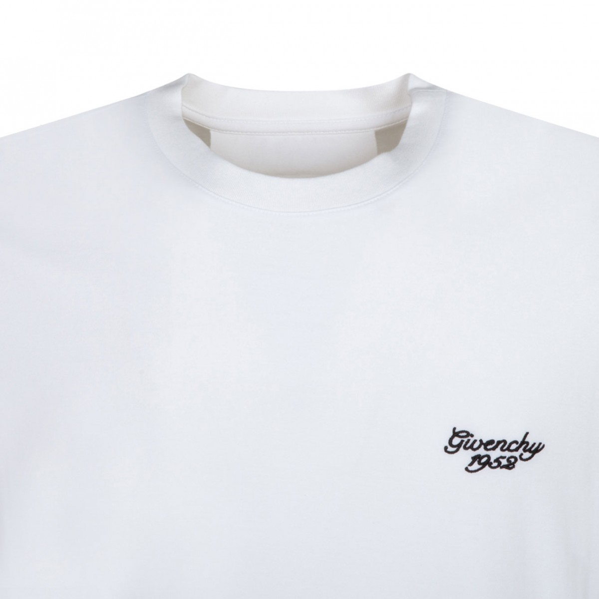 White Logo Print T-Shirt