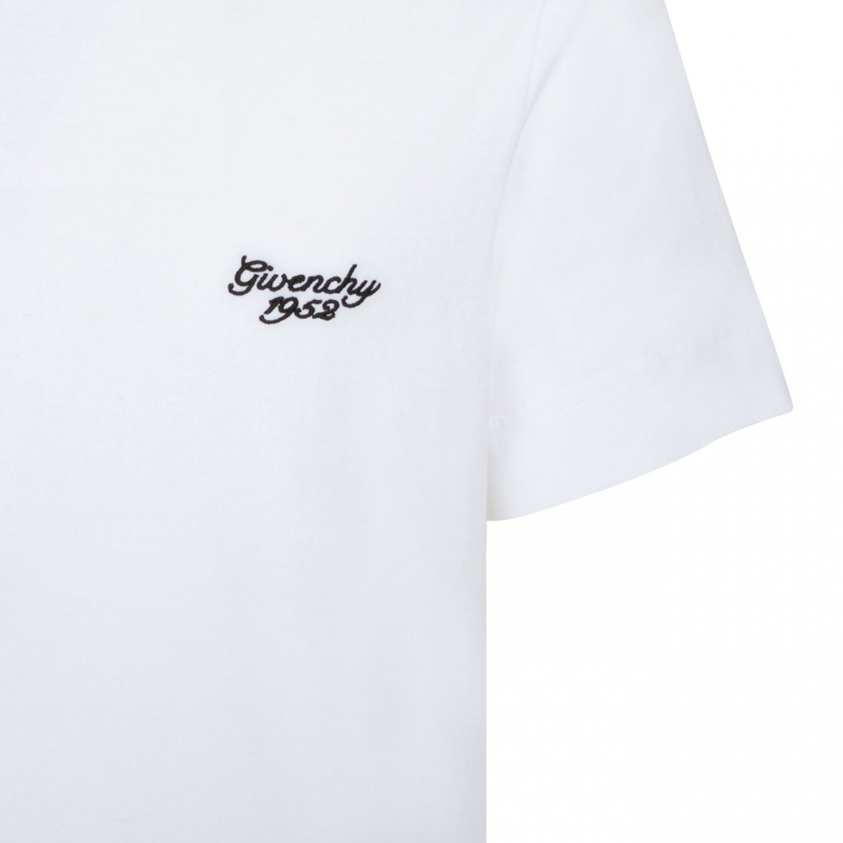 White Logo Print T-Shirt