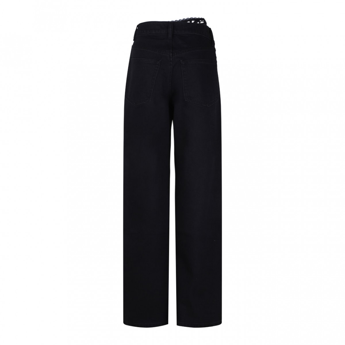Black Lace Detailing Jeans