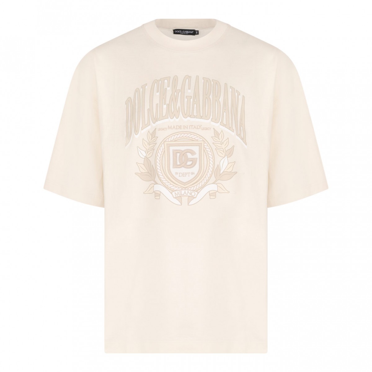 White Logo Print T-Shirt