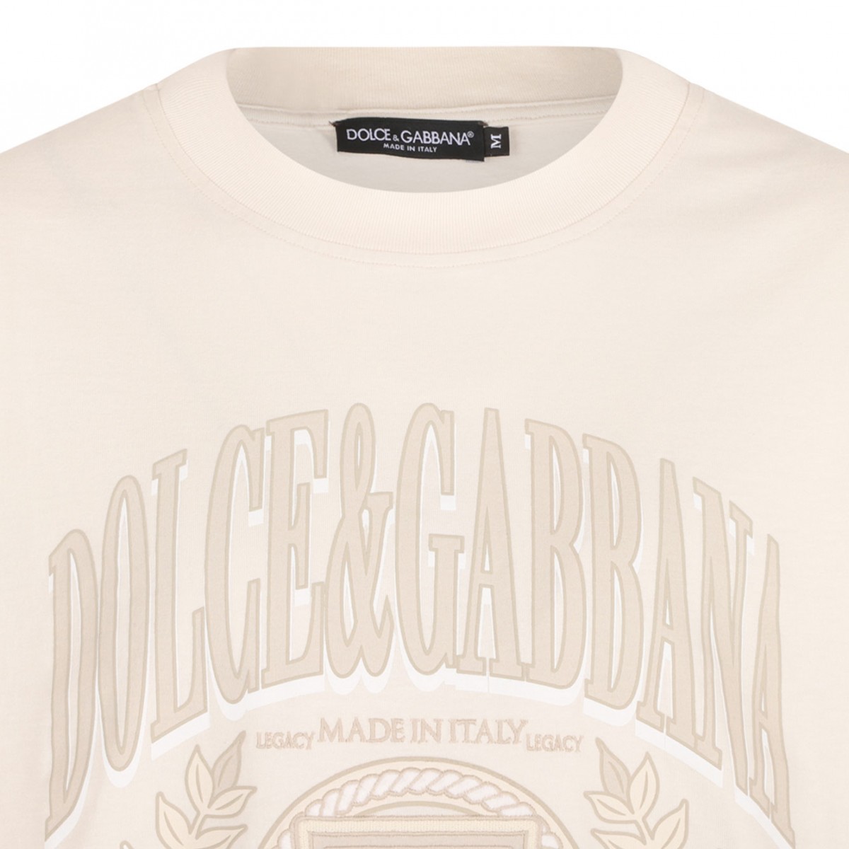 White Logo Print T-Shirt