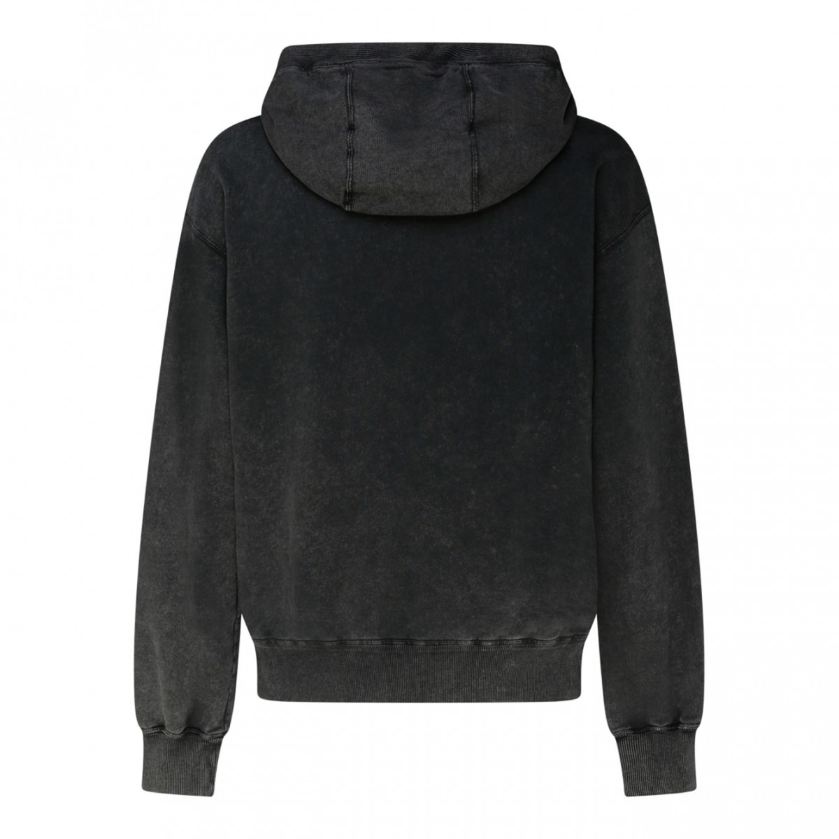 Black and Multicolour Cotton Logo Patch Sweatshirt