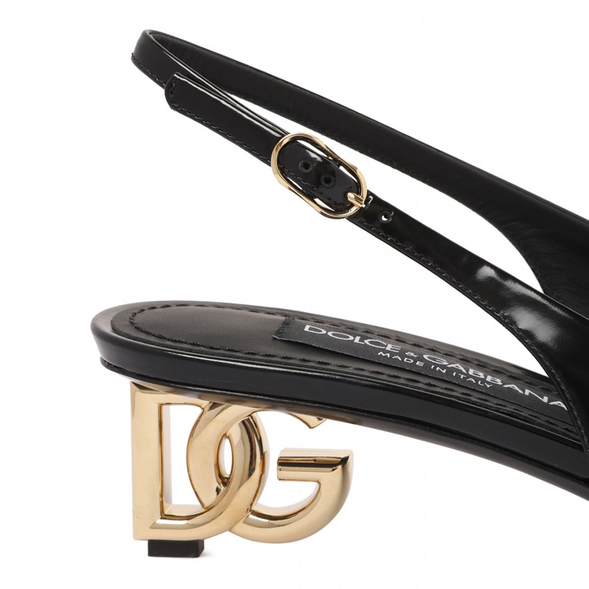 Black Logo Heel Pumps