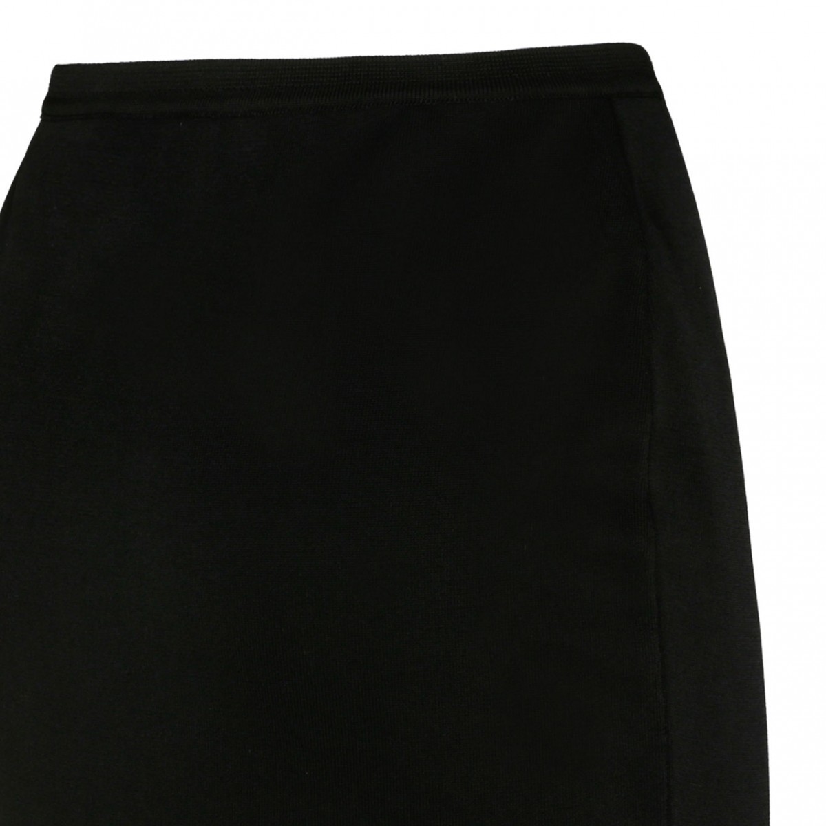Midi Length Black Skirt