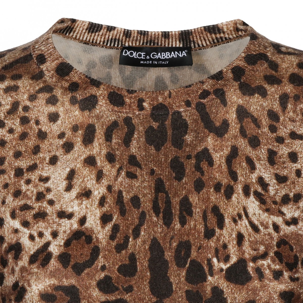 Animalier Brown Cashmere Sweater