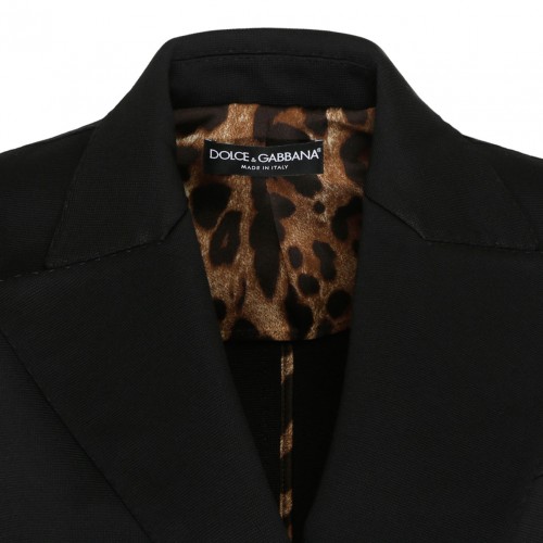 Black Stetch viscose Jersey Tailored Blazer