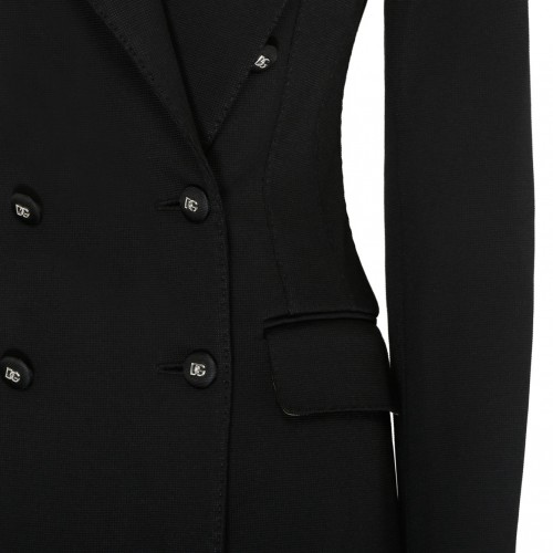 Black Stetch viscose Jersey Tailored Blazer