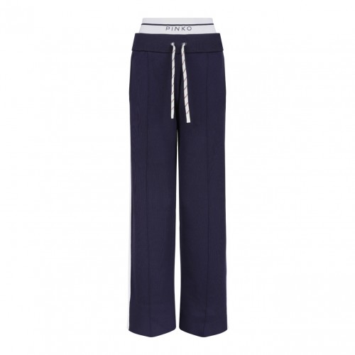 Blue and White Track Pants