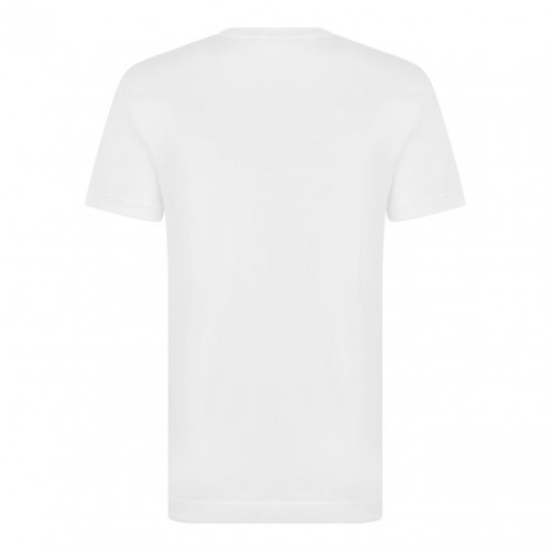 White Logo Print T-Shirt 2