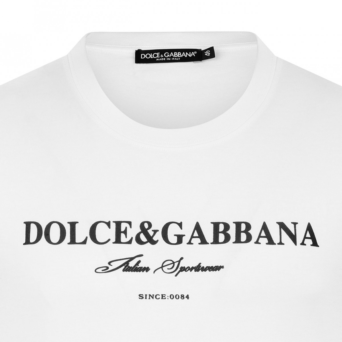 White Logo Print T-Shirt