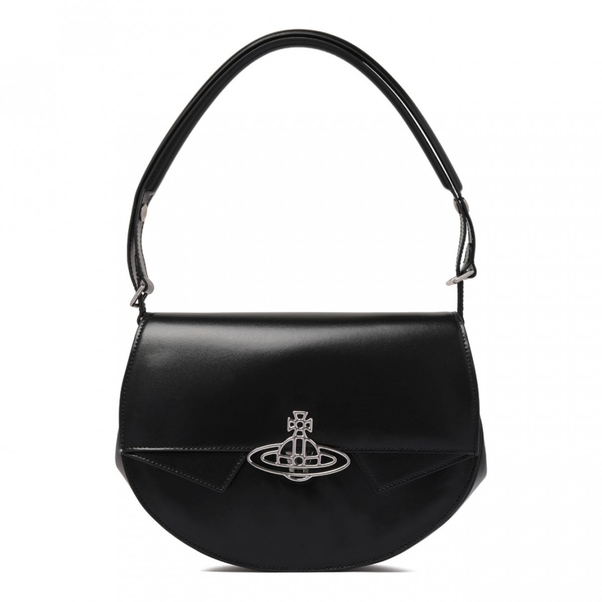 Black Orb Print Shoulder Bag