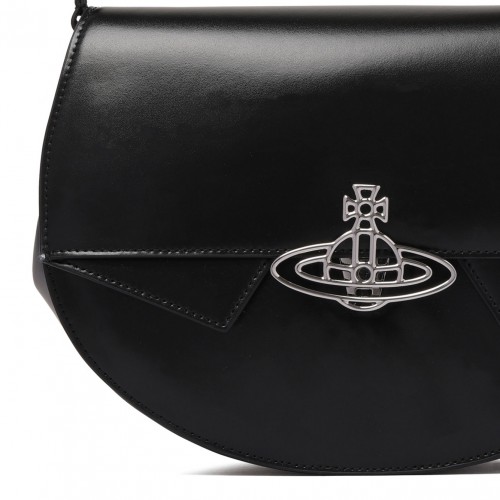 Black Orb Print Shoulder Bag