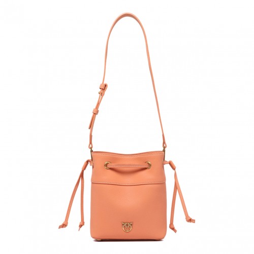 Orange Logo Plaque Bucket Bag