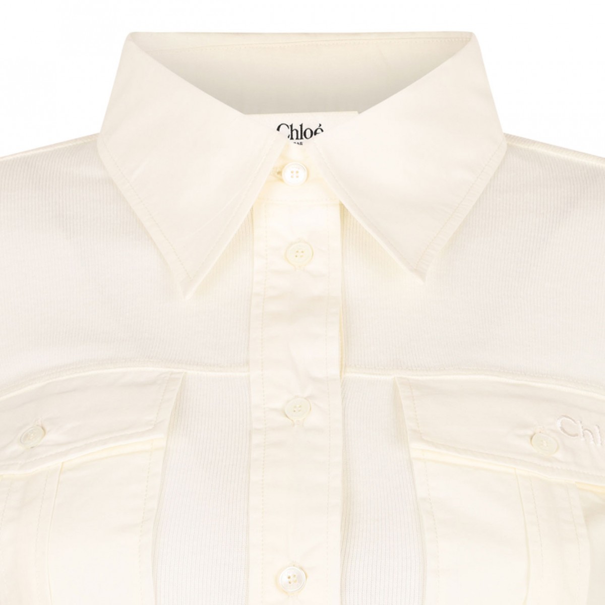 Milk White Polo Top