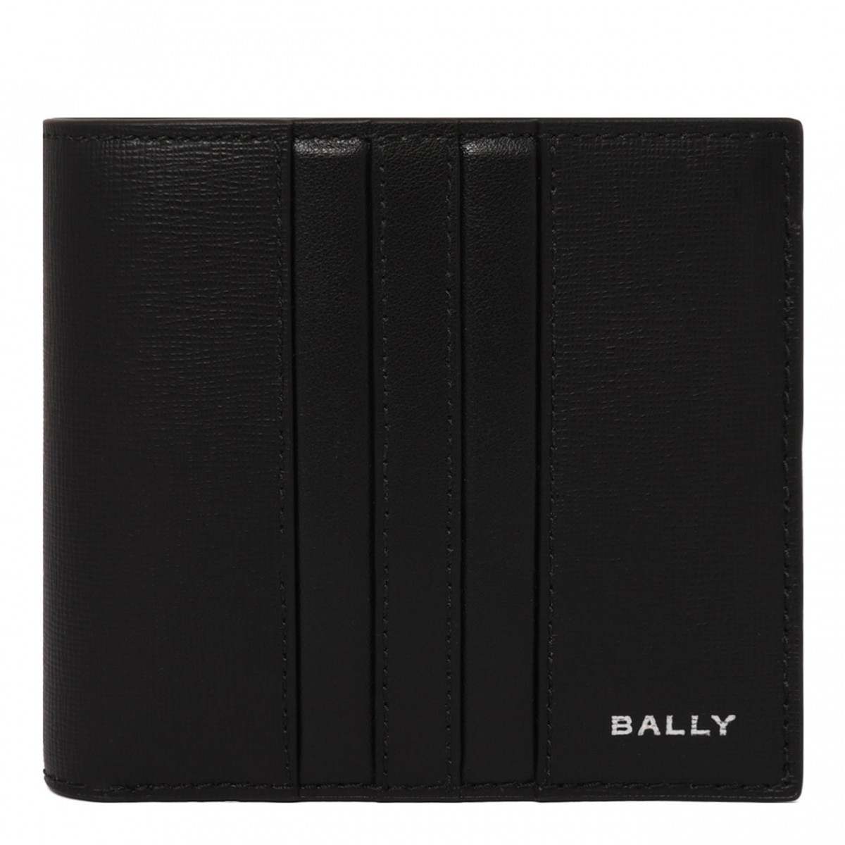 Black Logo Print Wallet